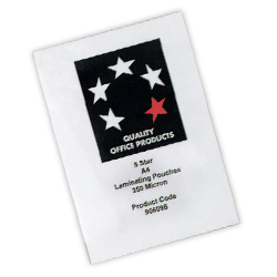 5 Star Clear Glossy A4 Laminator Pouches [Box of